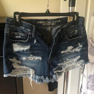 Denim American eagle shorts